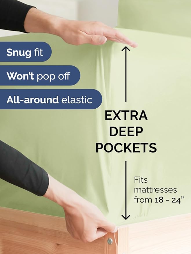 Extra Deep Twin Sheet Set - Image 3