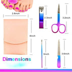 Manicure Set, Professional Women Nail Clippers Kit 4PCS， Stainless Steel Nail - Image 2
