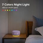Buffbee Sound Machine & Alarm Clock 2-in-1, 0-100% Clock Face Brightness - Image 7