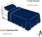 Cotton Flat Sheets Only, 600 TC 100% Cotton Flat Sheet Top Sheet Only, TwinXL - Image 6