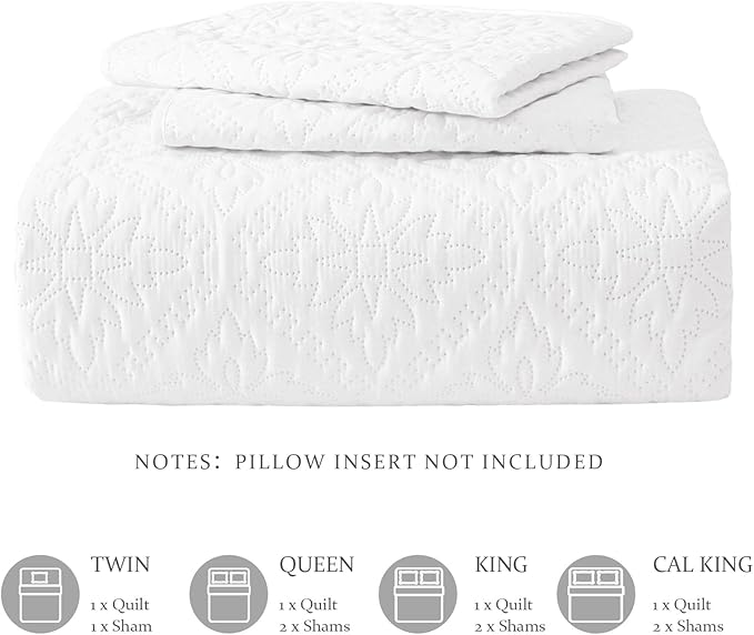 Exclusivo Mezcla Twin Quilt Bedding Set, Lightweight Soft Bedspreads Coverlets - Image 6