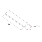 URBANDI, Rustic Floating Shelves, Hidden Bracket, Solid Wood, Heavy Duty - Image 3
