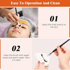 9 Pieces Facial Fan Mask Brushes, Soft Facial Applicator Brushes Tools - Image 4