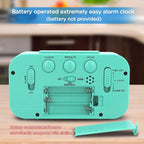 Peakeep Night Light Digital Alarm Clock Battery Operated - Image 7