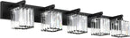 Aipsun Bathroom Vanity Light Black Light Fixtures 5 Light Crystal Vanity Light by Aipsun