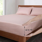 Mejoroom Striped Queen Size Sheet Set - Image 3