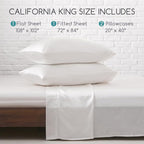 MR&HM Satin Bed Sheets, California King Size Sheets Set - Image 7