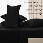CozyLux Satin Sheets King Size Sheet Set - Image 5