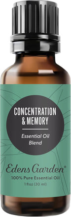 Edens Garden Concentration & Memory Essential Oil Blend, 100% Pure & Natural by EdensGarden