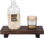 zoocatia Small Wood Tray Pedestal Stand Farmhouse Bathroom Decor Decorative - Image 7