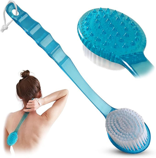 2 Pack Bath Body Brush Long Handle Back Shower Brush Exfoliating Back, and Feet - Image 2