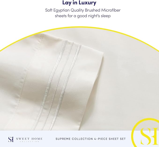 Twin XL Sheets - Breathable Luxury Sheets - 1800 Supreme Collection Extra Soft - Image 6