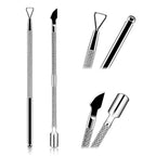 HOFASON 2PCS Cuticle Pushers and Nail Polish Remover, Stainless Triangle Nail by HOFASON
