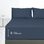 Sunflower California King Fitted Sheet, 1-Piece Deep Pocket Fitted Bottom Sheet by SunflowerHometexUS