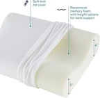 Sleep Innovations Memory Foam Contour Pillow, Standard Size, and Shoulder - Image 3