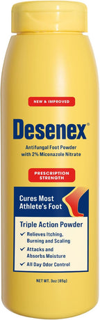Desenex Anti-Fungal Foot Powder, Cures Most Athlete’s Foot, 2% Miconazole by Desenex