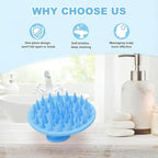 Meartchy Silicone Scalp Massager Shampoo Brush, Scalp Brush - Image 6