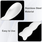 Pndeyo 3pcs Mini Stainless Steel Makeup Spatula, Reusable Cosmetic Cream - Image 3