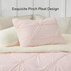 BEDELITE Pintuck Fluffy King Size Comforter Set - Image 4