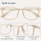 Gaoye Milky Blue Light Glasses for Computer & Gaming - Image 6