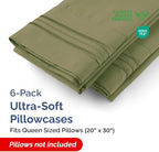 Queen Pillow Cases Set of 6 - Image 2