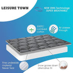 LEISURE TOWN Cotton Queen Mattress Pad Fitted Quilted Mattress Cover Pillow Top - Image 3