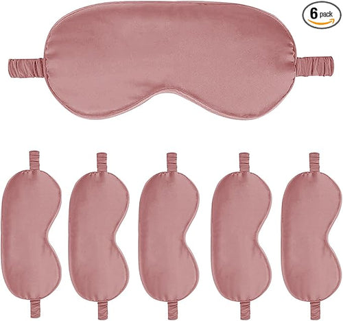 6PACK Silk Sleep Mask Satin Eye Masks Blackout Silky Eyeshade Cover Soft by Unknown
