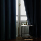 Joydeco Greyish Blue Velvet Curtains 84 Inches 2 Panels, Luxury Thermal - Image 7
