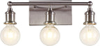 3-Light Vanity Light Fixture, Modern Brushed Nickel Wall Sconce Light Fixture by Eidonta
