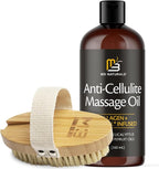 Anti Cellulite Massage Oil and Firm Dry Brush Kit | Collagen & Stem Cell Skin - Image 4