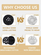 Years calm Shower Caps for Women Reusable Waterproof, Double Layer Waterproof - Image 4