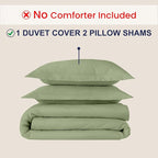 Kotton Culture 3 Pc California King Duvet Cover Set-100% Egyptian Cotton 600 - Image 2