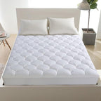 LEISURE TOWN Cotton Full XL Size Mattress Pad Fitted Quilted Mattress Cover - Image 9