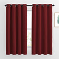 NICETOWN Burgundy Red Blackout Draperies Curtains by NICETOWN
