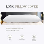 WishSmile Body Cooling Pillowcase Long Pillow Case Breathable Cool Silky Soft - Image 7