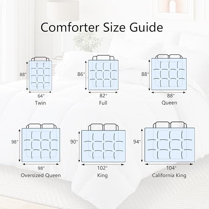 TEXARTIST Premium 2100 Series Queen Comforter All Season Breathable Black - Image 9