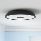 Black Smart Waterproof LED Flush Mount Ceiling Light Fixture, - Image 2