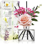 COCODOR Rose Flower Reed Diffuser/Lovely Peony/6.7oz/1 Pack/Reed Diffuser by COCODOR