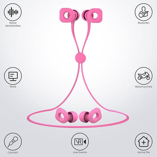2 Pairs of Earplugs for Sleeping, Reusable Hearing Protection Ear Plugs - Image 2
