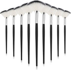 9 Pieces Facial Fan Mask Brushes, Soft Facial Applicator Brushes Tools by Maitys