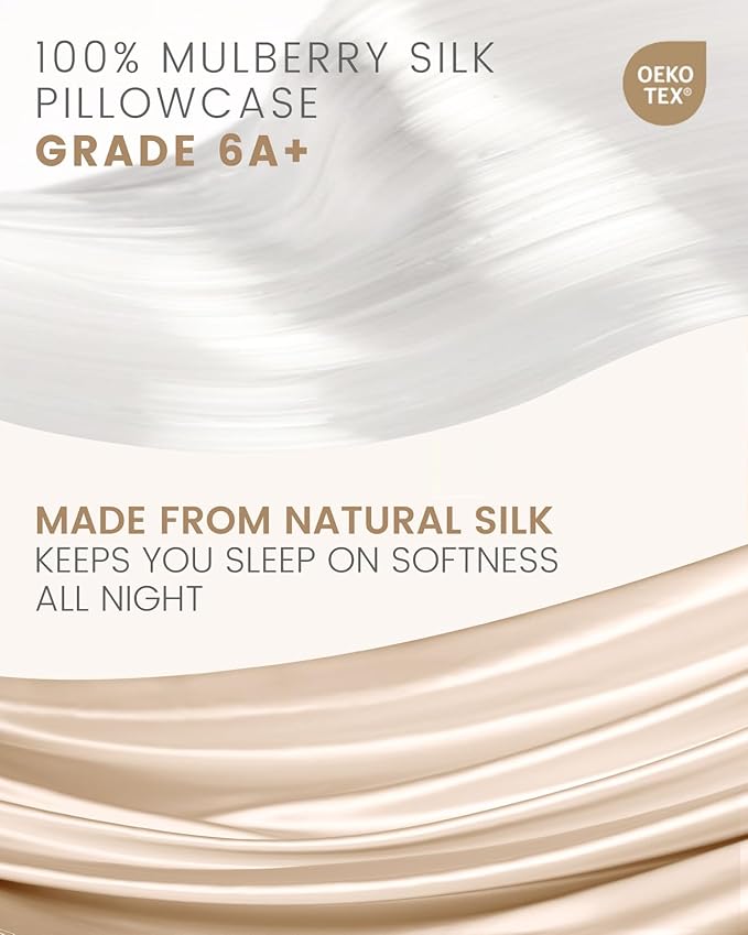 THXSILK Set of 2 Mulberry Silk Pillowcases - Image 2