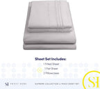 1800 Thread Count Sheet Set – Soft Egyptian Quality Brushed Microfiber Sheets – - Image 4