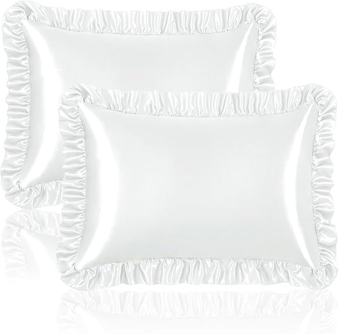 Homiest Ruffle Satin Pillowcase by Homiest
