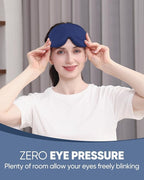 MZOO Luxury Sleep Eye Mask for Side Sleeper Men Women, Zero Eye Pressure 3D - Image 2