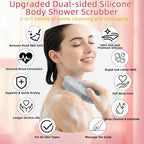 Silicone Body Scrubber 3 Pack Silicone Loofah Exfoliating Body Scrubber Soft - Image 2