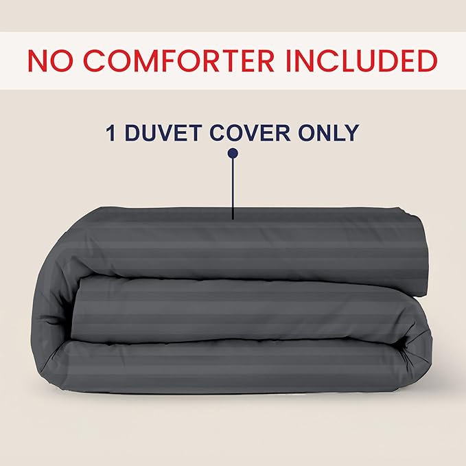 Kotton Culture 1 Pc Queen Size Duvet Cover Only -100% Egyptian Cotton 600 TC - Image 2