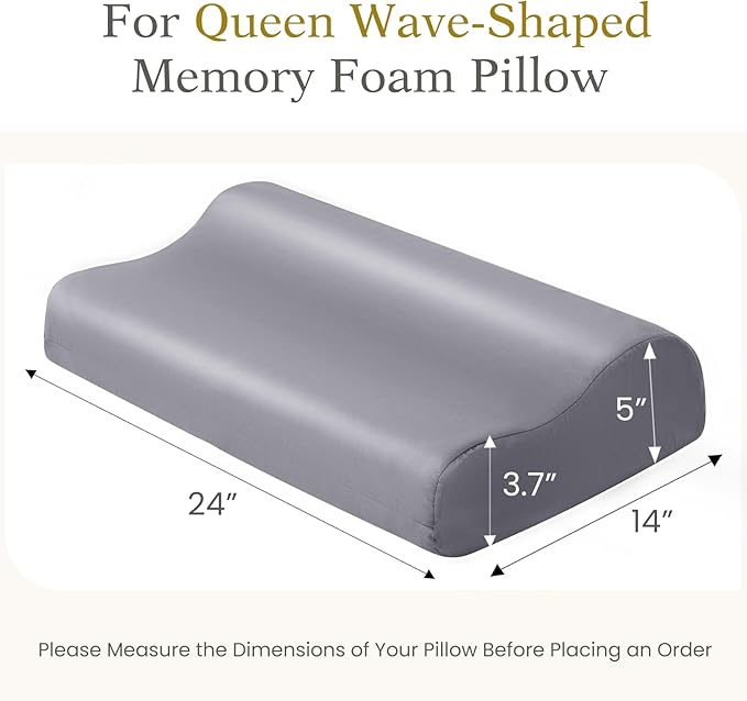 Contour Pillowcase- Rayon Derived from Bamboo Cooling Contour Cervical Neck - Image 3