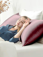 THXSILK Set of 2 100% Mulberry Silk Pillowcase - Image 3