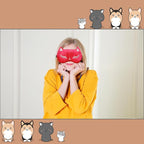 Cute Cat Sleep Mask for Kids, 2 Pack Silk Sleeping Eye Cover Adjustable Mask - Image 6