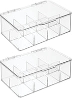 mDesign Plastic Divided First Aid Storage Box Kit - Image 9